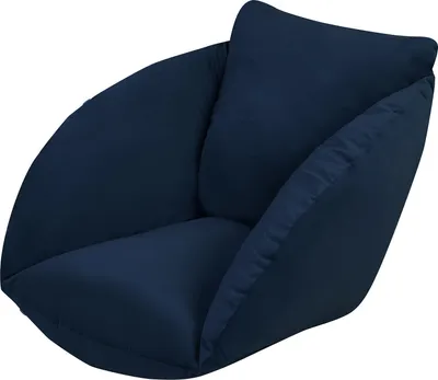Produktbild von Hängesessel Kissen aus Samt Velvet Polster Bodenkissen für Schwenksessel Auflage für Hängeschaukel Hängekorb Hängestuhl Rückenkissen Dunkelblau [114]