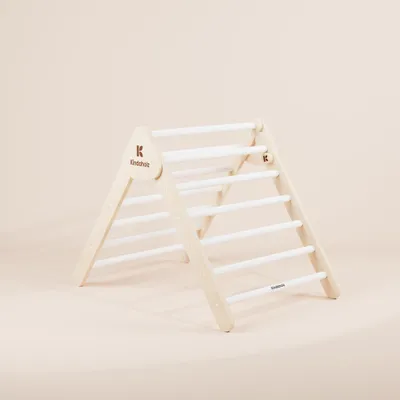 Produktbild von KINDAHOLZ Pikler-Kletterdreieck – 5in1 Indoor Klettergerüst Spielplatz Set, multifunktionales Kletterset für Kinder ab 1 Jahr