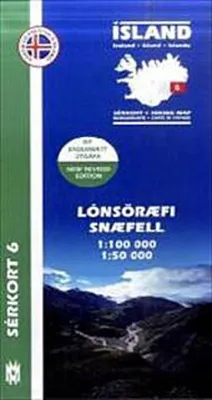 Obrázek produktu pro Island Serkort 06 Lonsöraefi, Snaefell 1 : 100 000 / 1 : 50 000