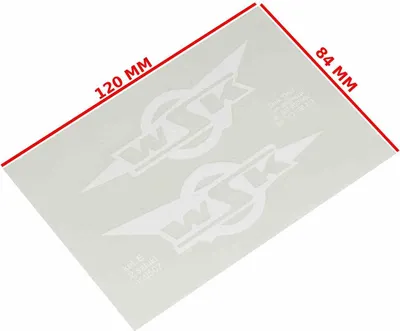 Zdjęcie produktu dla Wsk Biała Naklejka Kompletna