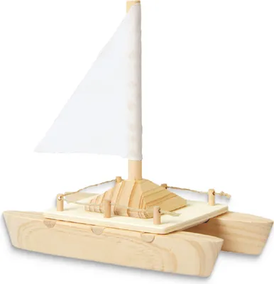 Immagine prodotto di Kit di costruzione in legno "Catamarano" kit di modellismo artigianale