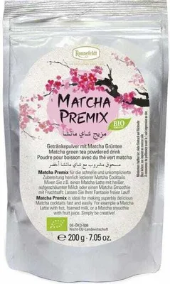 Produktbild von Matcha Premix Getränkepulver mit Matcha Grüntee 200g