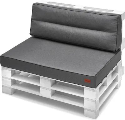 Produktbild von Palettenkissen 120 x 80 cm Set Sitzkissen + Rückenkissen 120x40 cm Palettenmöbel