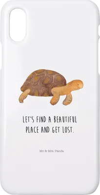 Produktbild von Mr. & Mrs. Panda Iphone 10 Handyhülle Schildkröte Marschieren - Weiß - Geschenk, Hülle, X, Meer, Lieblingsmensch, Cover, Handy, Abenteuer, Neustart, Motivation