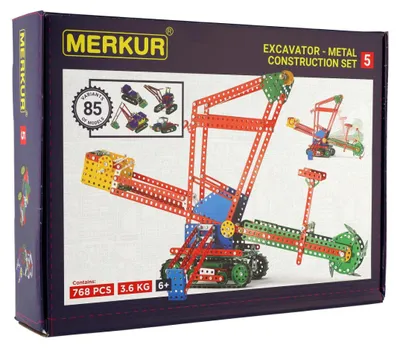 Immagine prodotto di MERKUR 5 80 modelli 767 pezzi in scatola 36x27x8cm