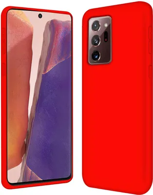 Zdjęcie produktu dla Etui Samsung Galaxy Note 20 Ultra silikonowo-żelowe etui ochronne na telefon komórkowy, czerwone