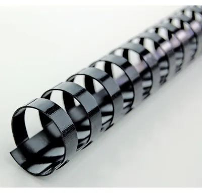 Produktbild von GBC CombBind Plastikbinderücken, schwarz, 14mm (100), Schwarz, 125 Blätter, Polyvinylchlorid (PVC), A4, 1,4 cm, 590 g