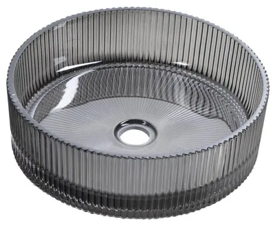 Produktbild von ANHELO Glaswaschbecken  zum Aufsetzen, Durch. 39,5cm, Schwarz