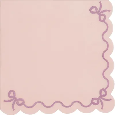 Image de Serviettes « Rüsche » 12 pièces/33 x 33 cm | Rose