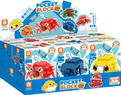 Produktbild von Forange FC8136 Seetiere Sammelpackung Klemmbausteine 640+pcs Spielzeug Bausatz