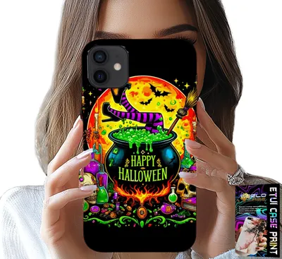 Produktbild von Etui Für Iphone 13 Mini - Hexenstab Halloween Glas