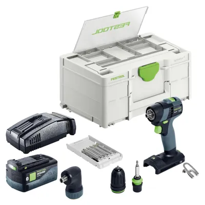 Immagine prodotto di Festool TXS 18-Basic-Set Trapano avvitatore a batteria 18 V 40 Nm Brushless + 1x batteria 5,0 Ah + caricabatteria rapido + Systainer