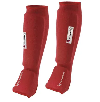 Produktbild von Ju-Sports Spannschoner Schienbeinschoner Rot - Unisex - Erwachsene, Größe:S