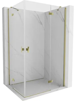 Obrázek produktu pro Mexen Mist-H Duo sprchový kout otočný pravý 70 x 90 cm, transparentní, zlatý - 8A5-070L-090P-50-00
