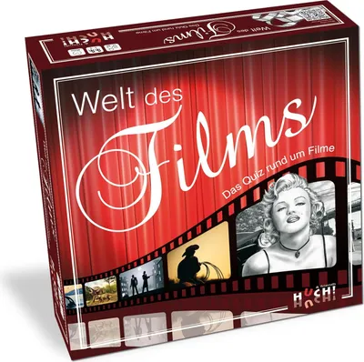 Produktbild von Huch! - Quizspiel - Welt des Films Gesellschaftsspiel Familienspiel Brettspiel Filme Quiz Kino Film
