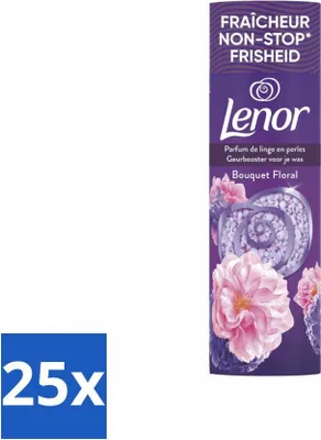 Produktbild von Lenor – Duftverstärker – Blumenbouquet – Non-Stop-Frische – 19 Wäschen - Vorteilspack - 25 Stücke