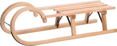 Obrázok produktu pre Sirch rohové sane jaseň s lamelovým sedadlom drevené sane, Variant:100 cm