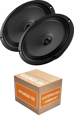 Produktbild von Lautsprecher Boxen Einbaupaket hinten Audison APX 6.5 passend für Hyundai i10 + 2. Generation | 2x Tief-Mitteltöner mit integriertem Hochtöner 210W MAX