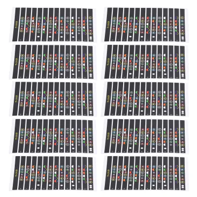 Obrázok produktu pre Guitar Fretboard Sticker,Guitar Fingerboard Frets Sticker,Guitar Fingerboard Sticker,Coded Note Decals,Guitar Scale Sticker,Guitar Note Sticker