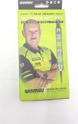 Immagine prodotto di Winmau MvG Set di freccette con punta in acciaio, 50 pezzi: set di aste, alette e accessori. Formattazione decimale definitiva