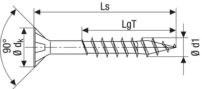 Produktbild von SPAX Universalschraube, weiß verzinkt, T-STAR plus, Senkkopf, Teilgewinde, 4CUT, WIROX A3J, blank verzinkt - Größe: 6,0 x 120 mm - Menge: 100 Stück