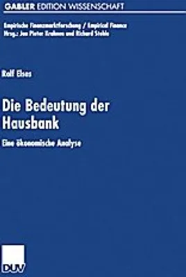 Obrázek produktu pro Die Bedeutung der Hausbank