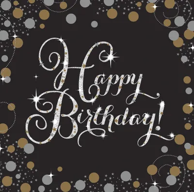 Produktbild von amscan 16 Servietten Sparkling Celebrations gold 33 cm