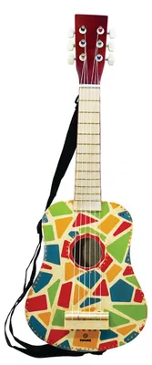 Produktbild von Harlekin 6-saitige Kindergitarre für Anfänger mit klarem Klang, 63x23x7cm
