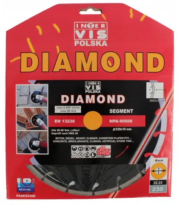 Produktbild von Inter-Vis Diamantscheibe 230 mm für Stein Beton Ziegel