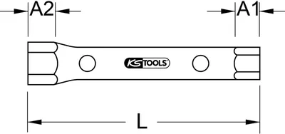 Produktbild von KS Tools Rohrsteckschlüssel, 10x11 mm