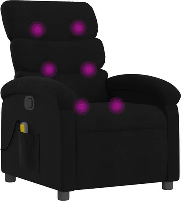Produktbild von vidaXL Massagesessel Schwarz Stoff