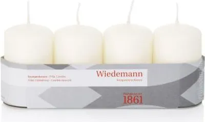Produktbild von INNA-Glas Adventskerzen JENARO, 4 Stück, elfenbein, 8 cm, Ø5 cm, 18h - Germany - Weihnachtskerzen