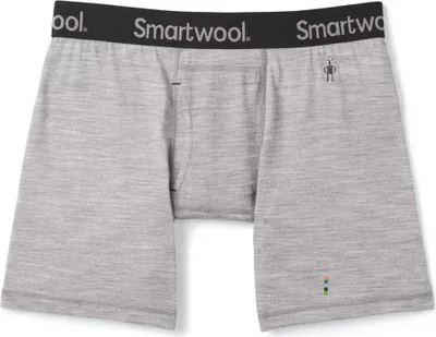 Image de Smartwool Hommes Caleçon Boxeur Mérinos Boxé Gris clair chiné XL Termoprádlo