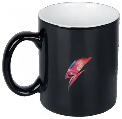 Produktbild von Wärme Becher David Bowie: Aladdin Sane schwarz / weiß 300 ml
