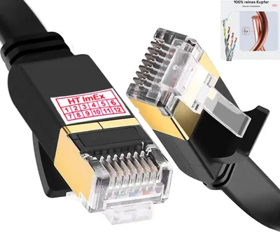 Produktbild von 2m CAT8.1 Patchkabel S/FTP Netzwerkkabel RJ45 LAN DSL Ethernet Netzwerk Kabel