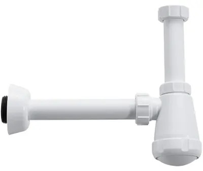 Obrázek produktu pro CERANO - Sifon umyvadlový - 5/4" - plast -  DN32-50/250 mm - bílá lesklá