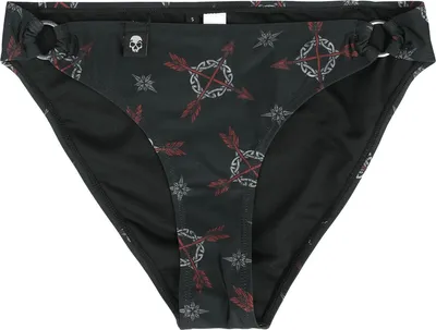 Produktbild von Black Premium by EMP Damen schwarze Bikinihose mit keltischen Motiven M