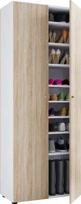 Zdjęcie produktu dla Vandol Iszafka na buty 2 drzwi Biały/Dekor dąb sonoma.