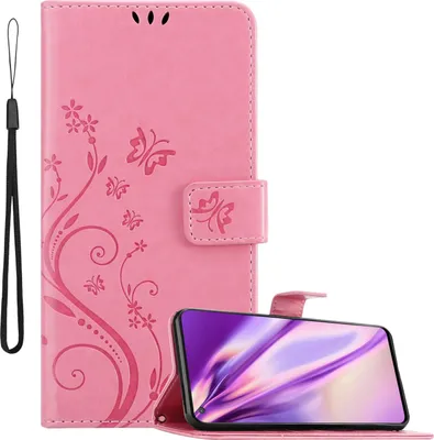 Image de Cadorabo Housse pour OnePlus Nord CE 5G Housse de protection en rose Housse pour téléphone portable Etui Case Fleurs Flower