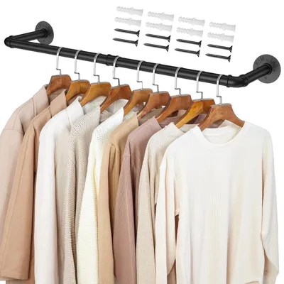 Obrázek produktu pro Průmyslový nástěnný věšák na oblečení o šířce 92 cm