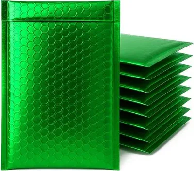Obrázok produktu pre Obálky na zasielanie pre kuriérske služby, kovové, 180 x 250 mm, zelené, 100 kusov