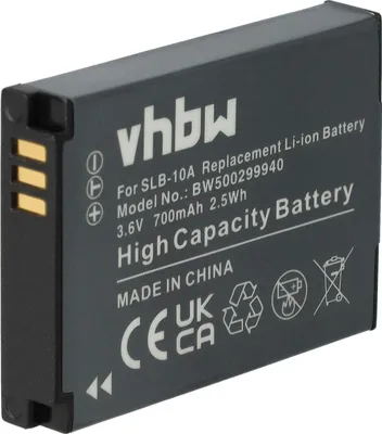 Produktbild von vhbw Akku Ersatz für Toshiba PC1733E-1BRS, PX1733 für Kamera (700 mAh, 3,6 V, Li-Ion)