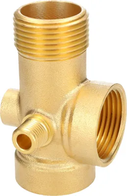 Produktbild von KOTARBAU® 5-Wege Verteiler DN25 1" DN13 1/4" (Zoll) aus Messing für Hauswasserwerk Bewässerungsanlage Membrankessel Manometer Druckschalter