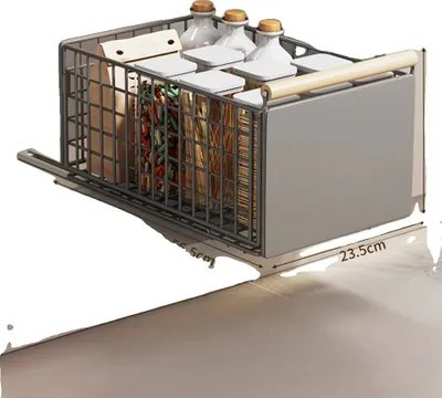 Obrázok produktu pre Kuchynská výsuvná zásuvka, výsuvný dizajn, jednoduchá inštalácia, veľká
