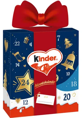 Zdjęcie produktu dla Ozdobny kalendarz adwentowy Ferrero kinder Mix 214 g