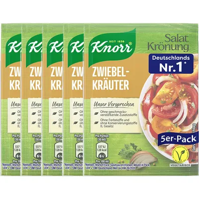 Obrázok produktu pre Knorr Salatkrönung Cibuľovo-bylinkový jemný dresing 5x 8g 5-pack