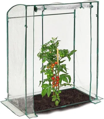 Produktbild von Famanu Tomatenhaus mit PVC-Folie - Transparent/Grün