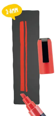 Zdjęcie produktu dla SECURIT Kreidestifte 2-6mm, Höhe: 20 mm, Länge: 145 mm, Breite: 25 mm rot