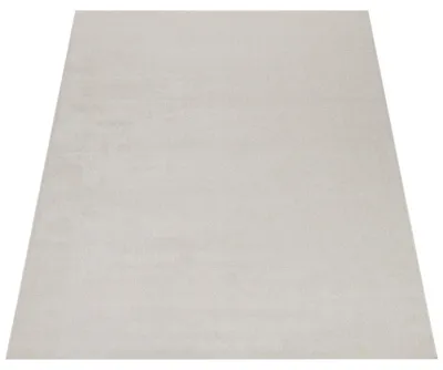 Produktbild von Teppich Für Wohnzimmer Einfarbig Kurzflor Schlicht Und Modern, In Creme Grösse 60x100 cm