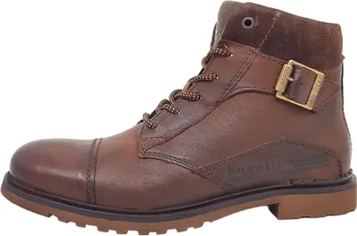 Imagen del producto de Zapatos Bugatti Vittore para hombre, botines con cordones, color marrón, para uso casual
